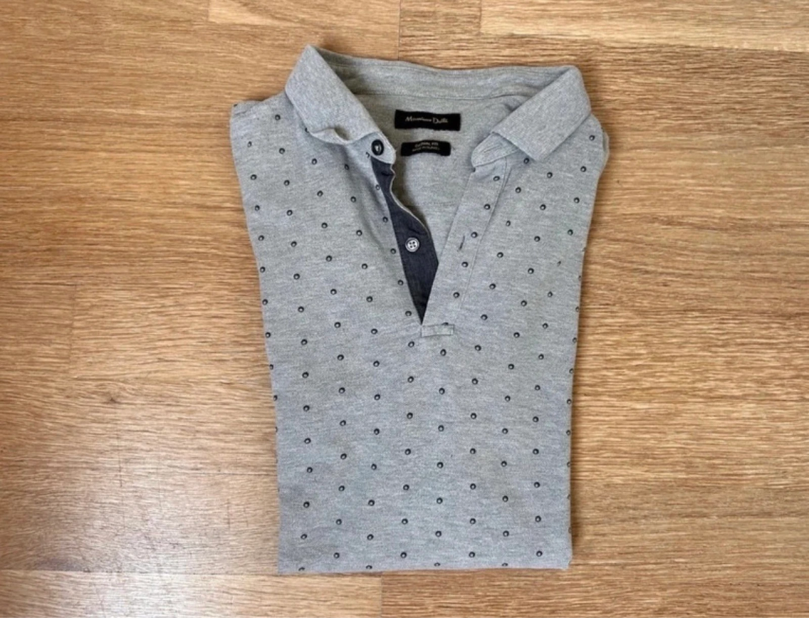 Grijze polo Massimo Dutti
